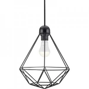 image of Nordlux Tees 84863003 Pendant light LED (monochrome) E-27 60 W Black