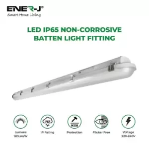 Non Corrosive Waterproof Fitting, 1.5m 50W, 120 lumens per Watt, 6000K with Emergency