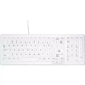 Image of Active Key AK-C7000F Medical Key Radio Antibacterial keyboard German, QWERTZ, Windows White Silicone cover, Suitable for DGHM/VAH sanitizing