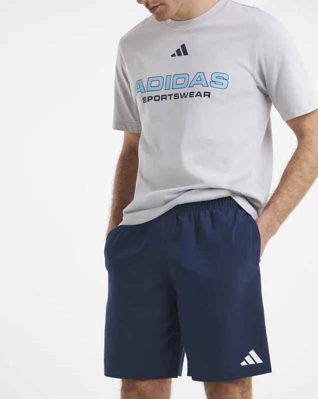 Image of Adidas adidas Essentials 8" Swim Shorts Dark Blue - adidas - Size: S30/32 Dark Blue Male S30/32 SG43501