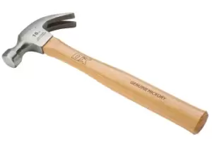 image of OX Tools OX-T085116 16oz Trade Hickory Handle Claw Hammer