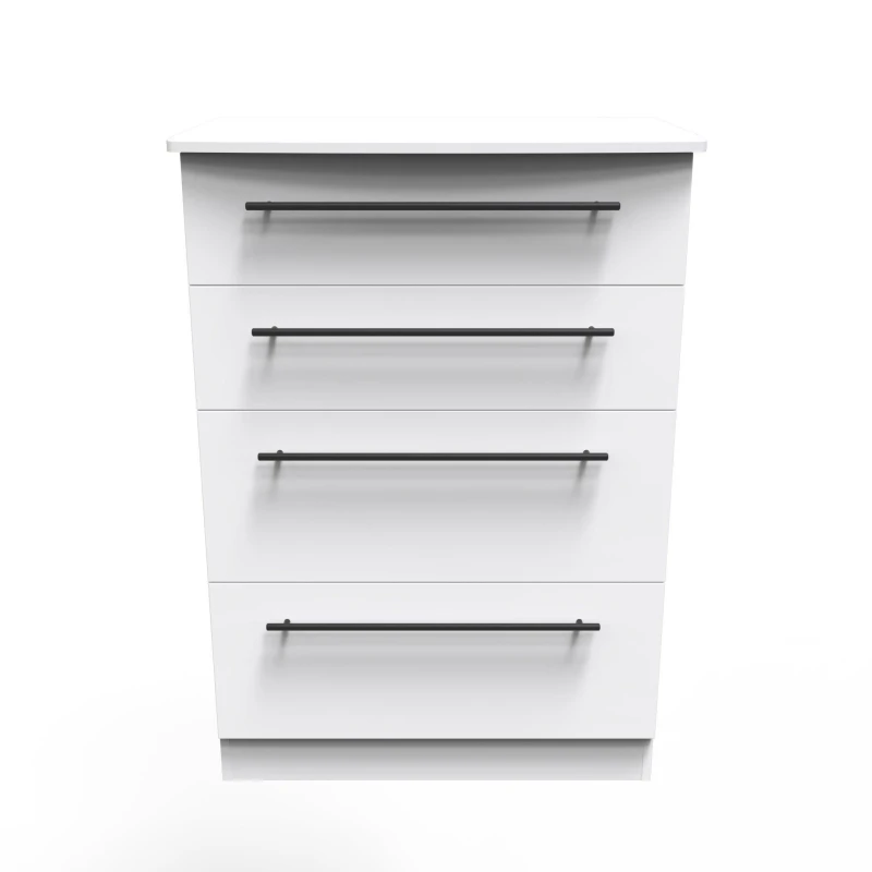 Image of Howard 4 Drawer Deep Chest In White Ash (Ready Assembled)