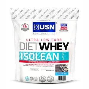 Image of USN Diet Whey Isolean Cookies Flavour Powder 454g
