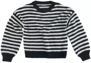 image of Kids Only Piumo Pullover Knitted Sweatshirt Black white