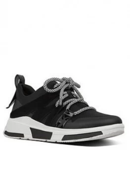 Image of Fitflop Carita Sport Low Top Sneaker Trainer - Black