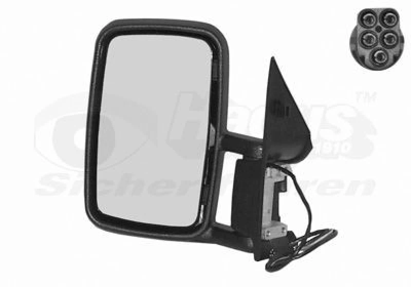Image of VAN WEZEL Wing mirror VAN WEZEL 3075807