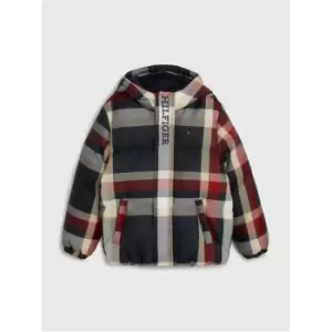 Image of Tommy Hilfiger Global Stripe Check Puffer - Multi