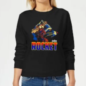 Image of Avengers Rocket Womens Sweatshirt - Black