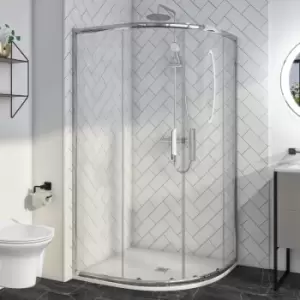 Image of 900 x 760mm Offset Quadrant Shower Enclosure - Pavo