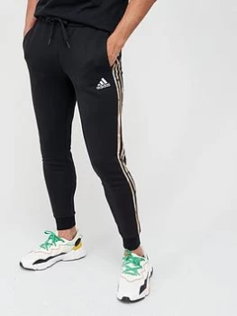 adidas Camo Sweat Pants - Black/White, Size S, Men