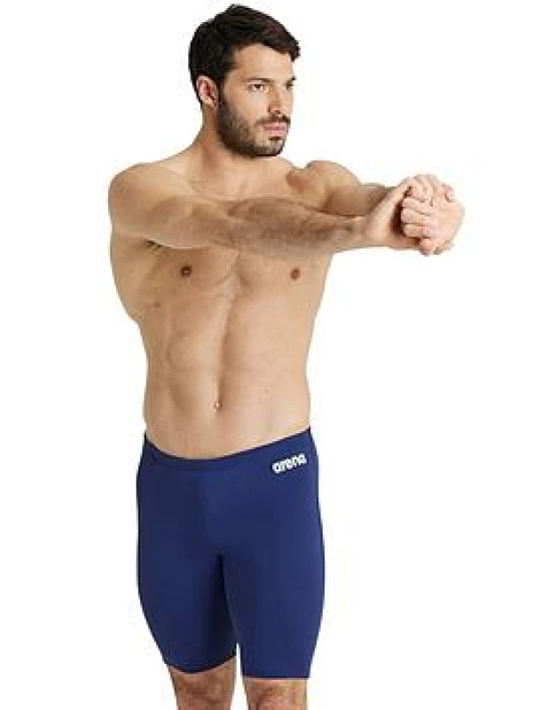 Image of Arena Mens Team Swim Jammer Solid - Navy/White, Size 34, Men Navy/White W4OGD Male 34