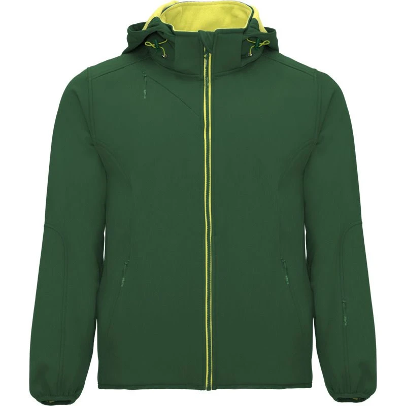 Image of ROLY ROLY Men Siberia Soft Shell Jacket in Bottle Green Size: X-Small Bottle Green XS Male 5063470467396