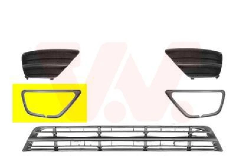 Image of VAN WEZEL Bumper grill VAN WEZEL 1861594