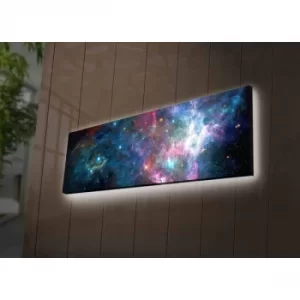 Image of 3090NASA-005 Multicolor Decorative LED Lighted Canvas Painting