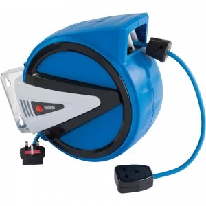 Image of Draper Retractable Extension Lead Cable Reel 10m