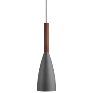 Image of Pure Dome Pendant Ceiling Light Grey, E27