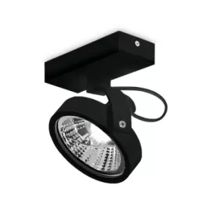 Image of Ideal Lux konig Single Spotlight Black