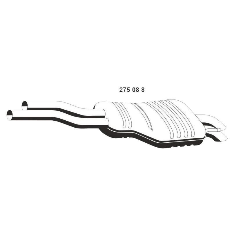 Image of ERNST 275088 Rear silencer End Silencer (3437)