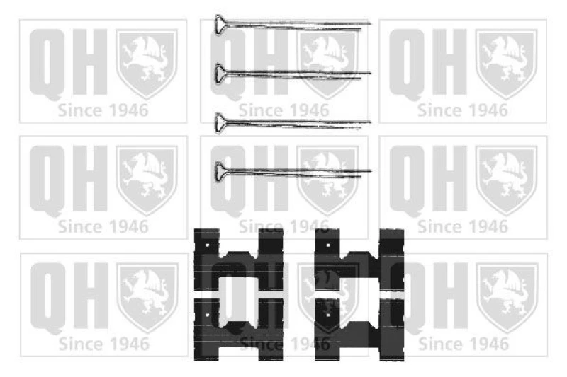 Image of QUINTON HAZELL Brake pad fitting kit QUINTON HAZELL BFK631