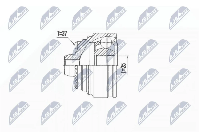 Image of NTY CV joint kit NTY NPZ-BM-027