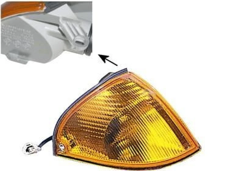 Image of VAN WEZEL 5214910 Turn Signal Right Front, yellow, with bulb holder Indicator (62)
