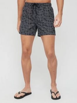 Image of Hugo Boss Amami All Over Logo Swim Shorts Black Size 2XL Men