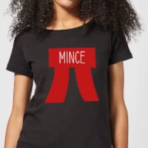 image of Mince Pi Womens Christmas T-Shirt - Black - 3XL - Black