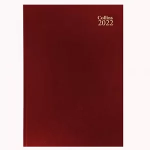 Image of Standard Desk 52 A5 Day To Page 2022 Diary Red 52.15-22