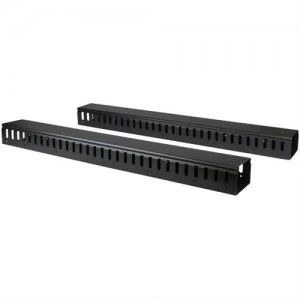 image of StarTech.com Vertical Cable Organizer with Finger Ducts - 0U - 6 ft.