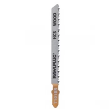 Image of Rawlplug Jigsaw Blades For Wood Medium/Rough Pack 5