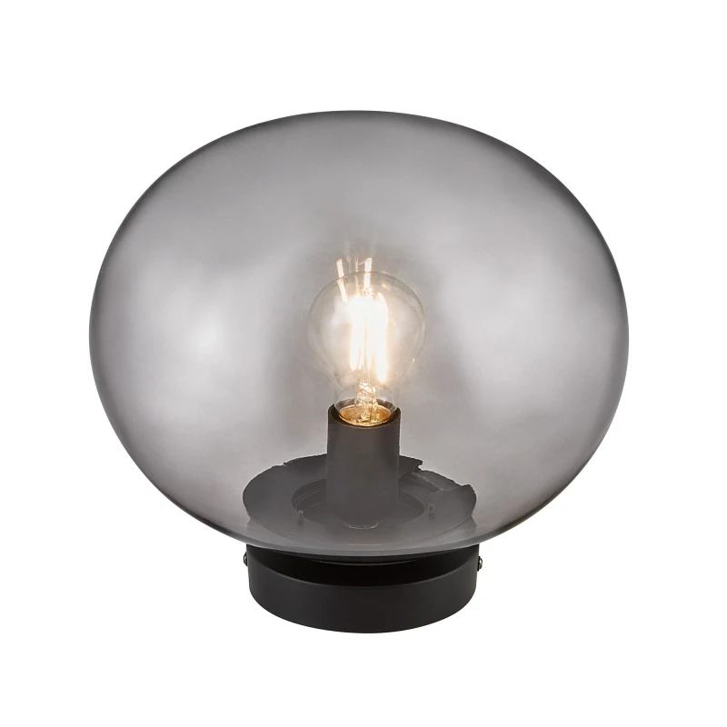 Image of Nordlux Alton 27,5 Indoor Entryway Kitchen Glass Ceiling Light in Black (Diam) 27.5cm Black