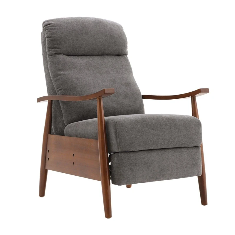 Image of Kabinet UK Manual Recliner Armchair Dark Grey Brown unisex One size