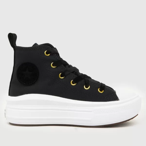 image of Converse Black & white all star hi move Junior Trainers