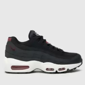 Image of Nike Grey & Black Air Max 95 Recraft Youth Trainers