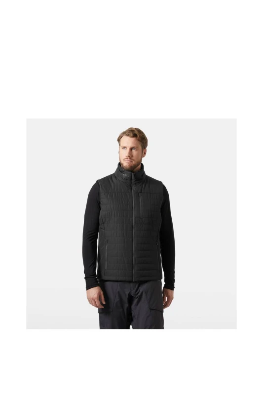 Image of Helly Hansen Sport Mens Crew Insulator Vest 2.0 in Dark Grey Size: 2XL Dark Grey Male 2XL