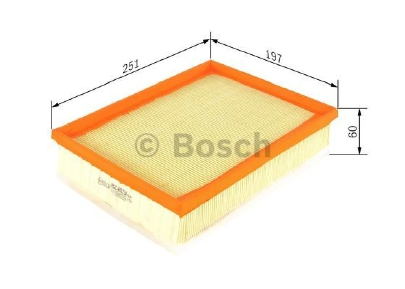 Image of Bosch F 026 400 234 Air filter Filter Insert Air Filter (8)
