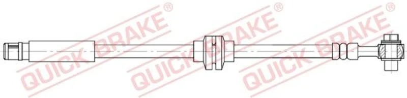 Image of QUICK BRAKE Brake hose QUICK BRAKE 50.202X