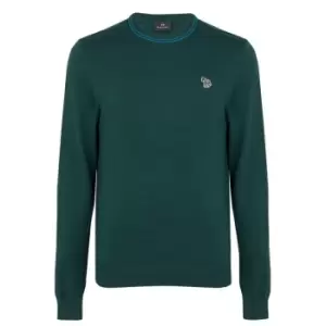 image of Paul Smith Zebra Knit Jumper - Green