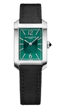 Image of Baume & Mercier Hampton Black Canvas Strap M0A10630 Watch