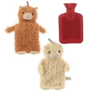 image of Llama Plush Hot Water Bottle and Cover (1 Random Supplied)