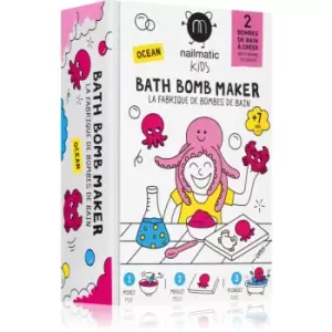 image of Nailmatic Bath Bomb Maker set for fizzy bath bombs Ocean