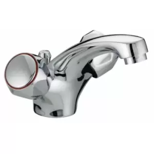 image of Value Club Mono Basin Mixer Tap with Pop Up Waste - Chrome - Bristan