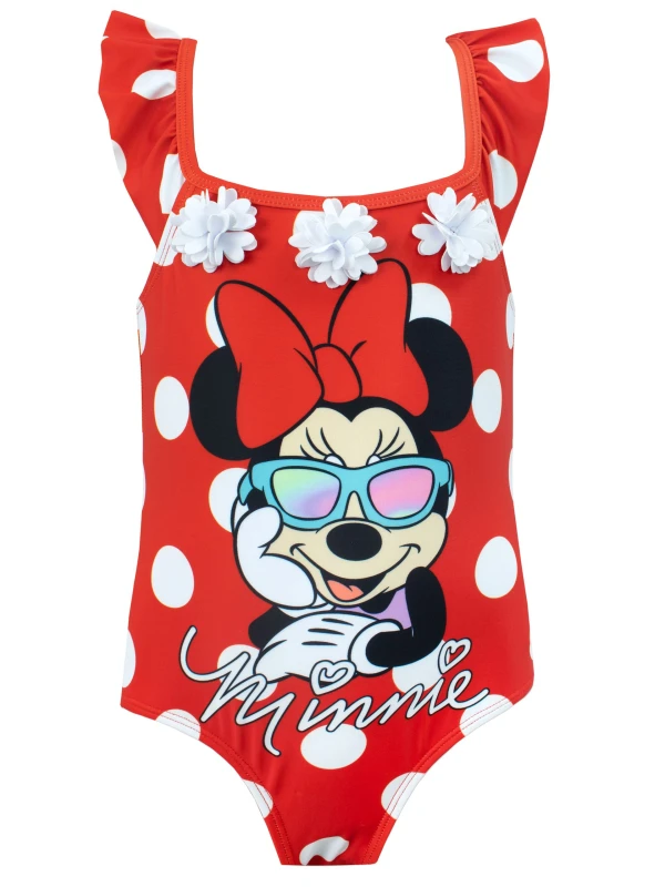 Image of Disney Minnie Mouse Polka Dot Swimsuit Red