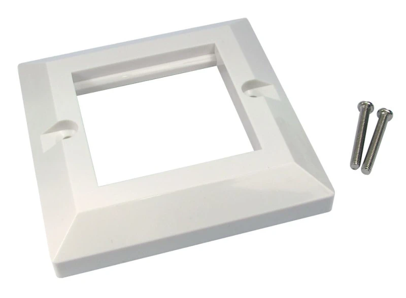 Image of Cables Direct Dual Port Faceplate White