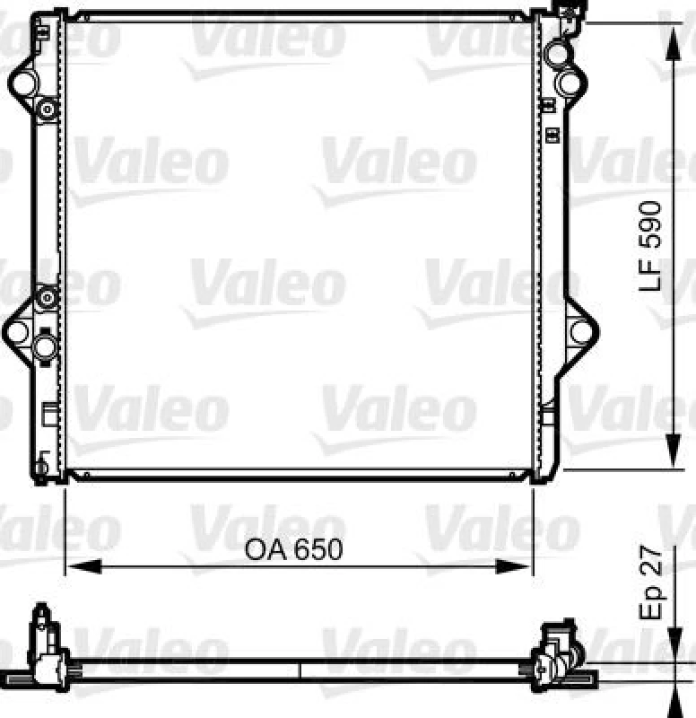 Image of Engine radiator VALEO 735569