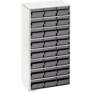 Image of raaco 1224-02 ESD steel box (L x W x H) 306 x 150 x 552mm No. of compartments: 24 incl. PG cable