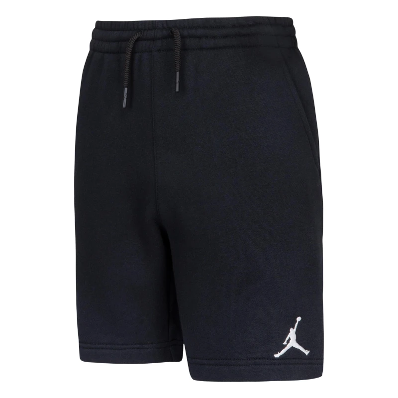 Image of Air Jordan Fleece Shorts Junior Boys Black/White male 11-12 (L)