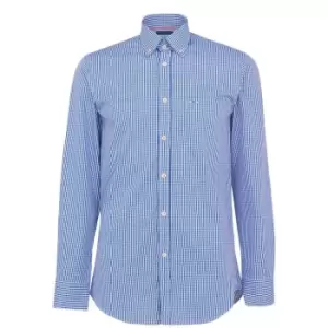 Paul And Shark Gingham Shirt - Navy/White 017