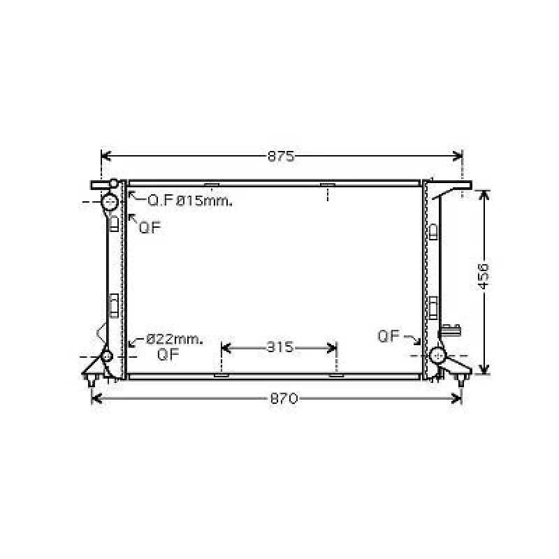 Image of Engine radiator DIEDERICHS DCM1489