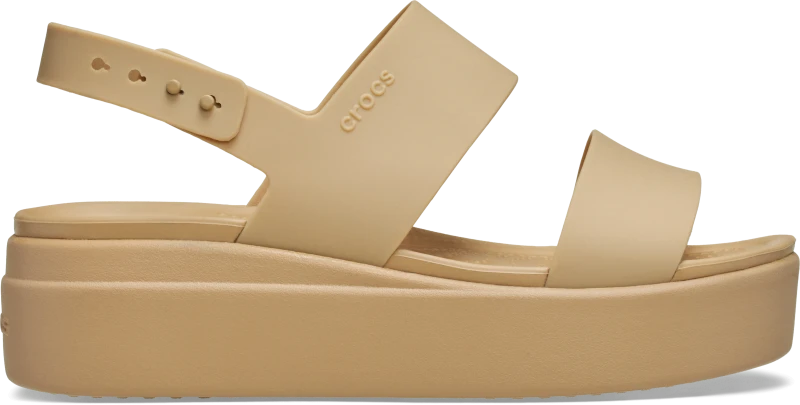 Image of Crocs Women Brooklyn Low Sandals Cashew/Cashew 3